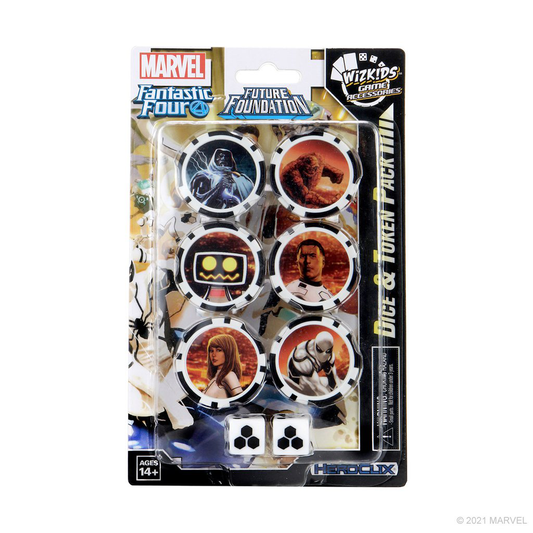 HeroClix Fantastic Four Future Foundation Dice and Token Pack - Premium HCX Sealed from WizKids - Just $7.99! Shop now at Game Crave Tournament Store