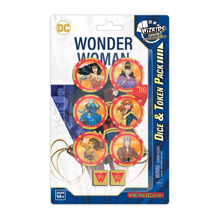 HeroClix Wonder Woman 80th Anniversary Dice & Token Pack - Premium HCX Sealed from WizKids - Just $9.99! Shop now at Game Crave Tournament Store
