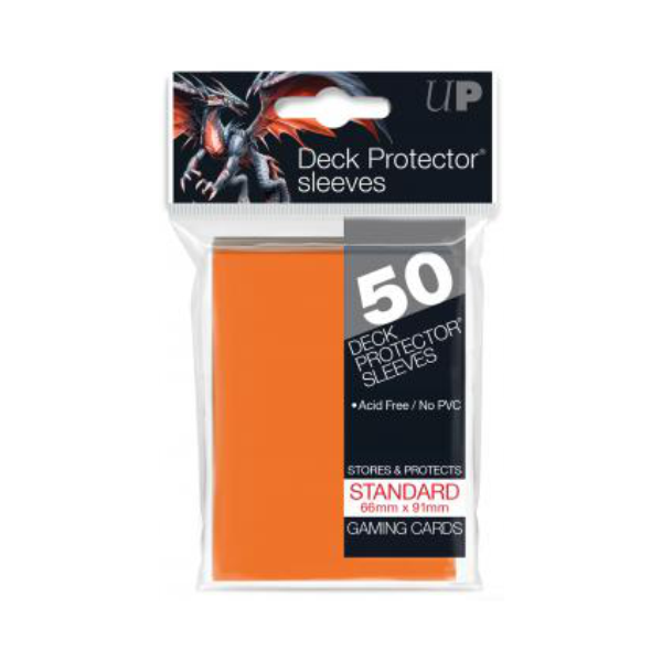 Ultra Pro Deck Protectors Solid Orange (50ct) - Standard - Premium from Ultra Pro - Just $2.99! Shop now at Game Crave Tournament Store