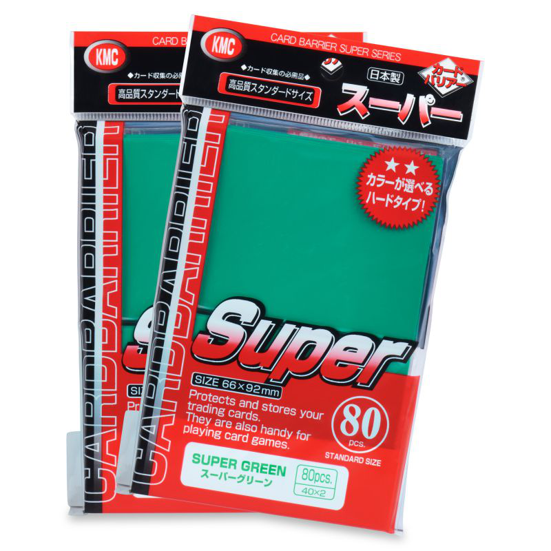 KMC Card Barrier Super Series Super Green (80 ct) - Matte - Standard - Premium Card Sleeves from KMC - Just $8.99! Shop now at Game Crave Tournament Store