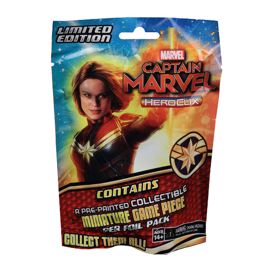 HeroClix Captain Marvel Movie Foil Pack - Premium HCX Sealed from WizKids - Just $2.99! Shop now at Game Crave Tournament Store