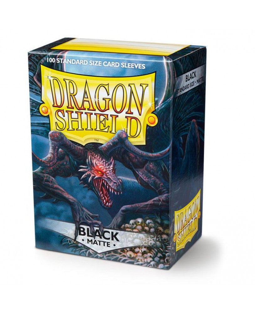 Dragon Shield Black (100 ct) - Matte - Standard - Premium Card Sleeves from Arcane Tinmen - Just $12.99! Shop now at Game Crave Tournament Store