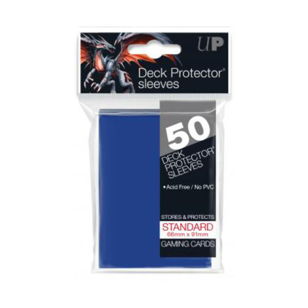 Ultra Pro Deck Protectors Solid Blue (50ct) - Standard - Premium from Ultra Pro - Just $2.99! Shop now at Game Crave Tournament Store