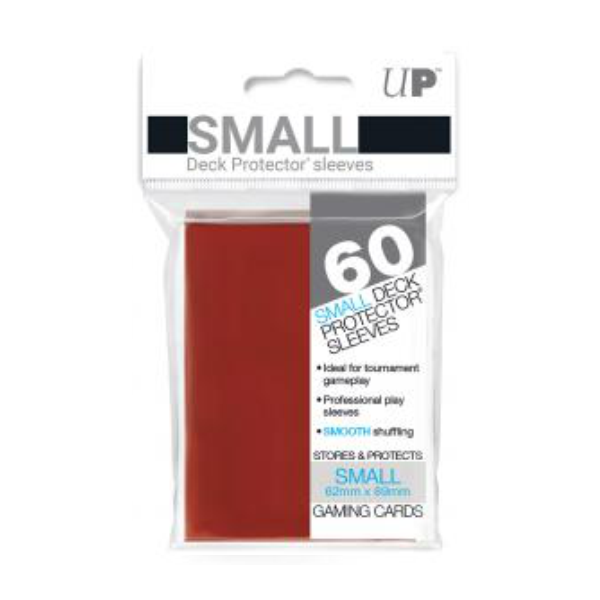 Ultra Pro Deck Protectors Solid Red (60ct) - Small - Premium from Ultra Pro - Just $3.99! Shop now at Game Crave Tournament Store