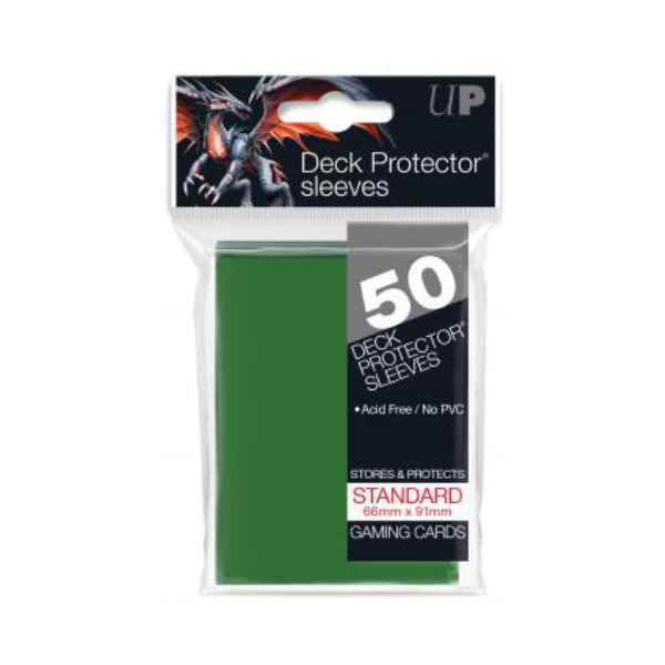 Ultra Pro Deck Protectors Solid Green(50ct) - Standard - Premium from Ultra Pro - Just $2.99! Shop now at Game Crave Tournament Store