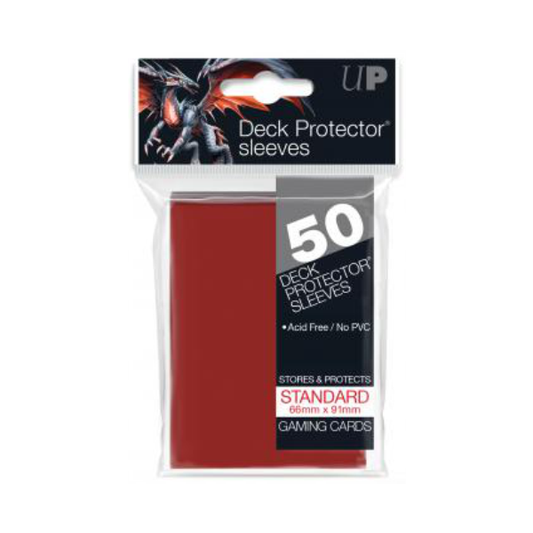 Ultra Pro Deck Protectors Solid Red (50ct) - Standard - Premium  from Ultra Pro - Just $2.99! Shop now at Game Crave Tournament Store