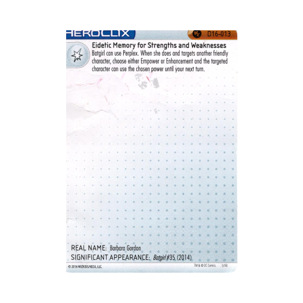 Batgirl #D16-013 DC HeroClix Promos - Premium HCX Single from WizKids - Just $4.00! Shop now at Game Crave Tournament Store