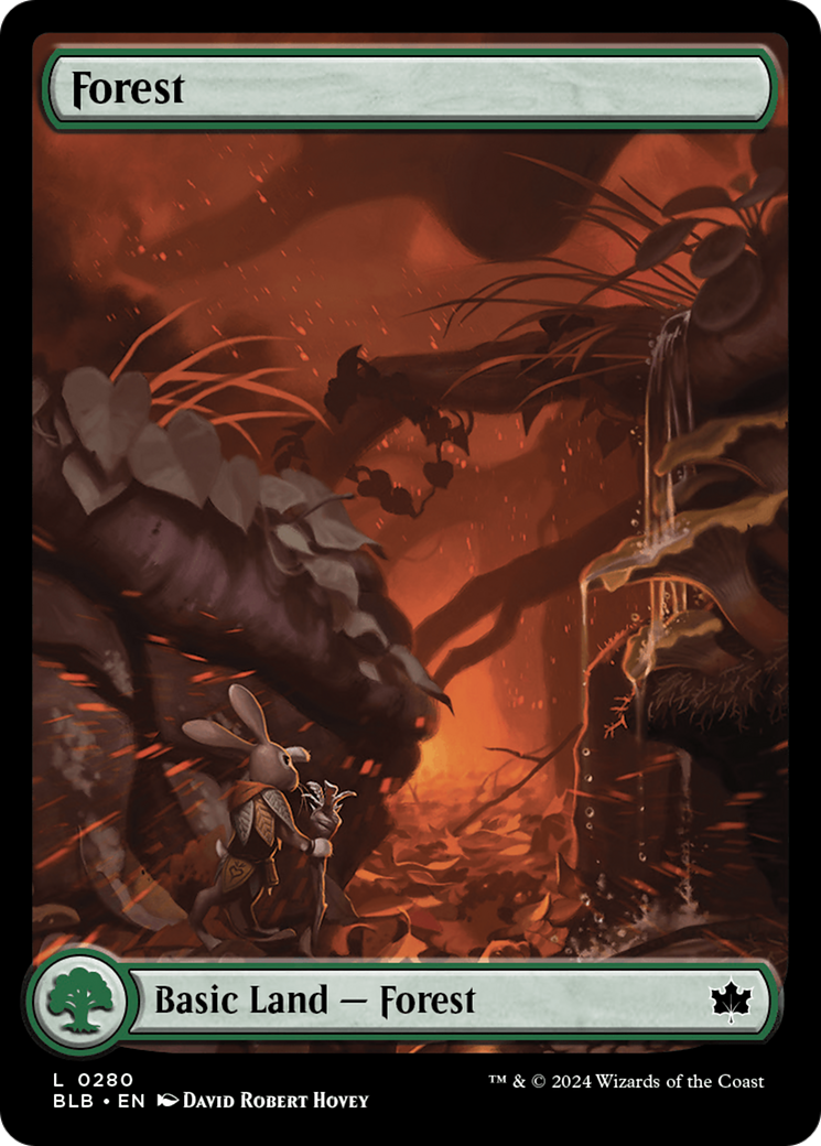 Forest (BLB-280) - Bloomburrow Foil - Premium MTG Single from Wizards of the Coast - Just $0.35! Shop now at Game Crave Tournament Store