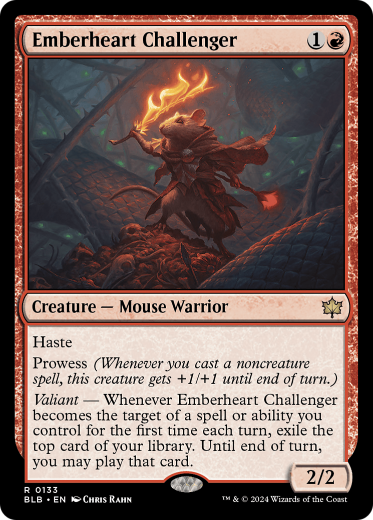 Emberheart Challenger (BLB-133) - Bloomburrow - Premium MTG Single from Wizards of the Coast - Just $1.42! Shop now at Game Crave Tournament Store