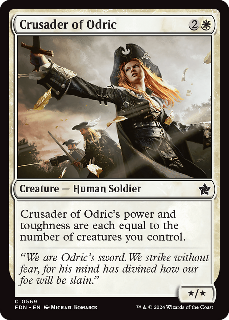 Crusader of Odric (FDN-569) - Foundations - Premium MTG Single from Wizards of the Coast - Just $0.25! Shop now at Game Crave Tournament Store