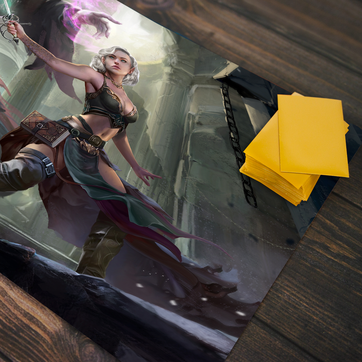 The Elf and the Ghost Playmat - Premium Playmat from Inked Gaming - Just $34.99! Shop now at Game Crave Tournament Store