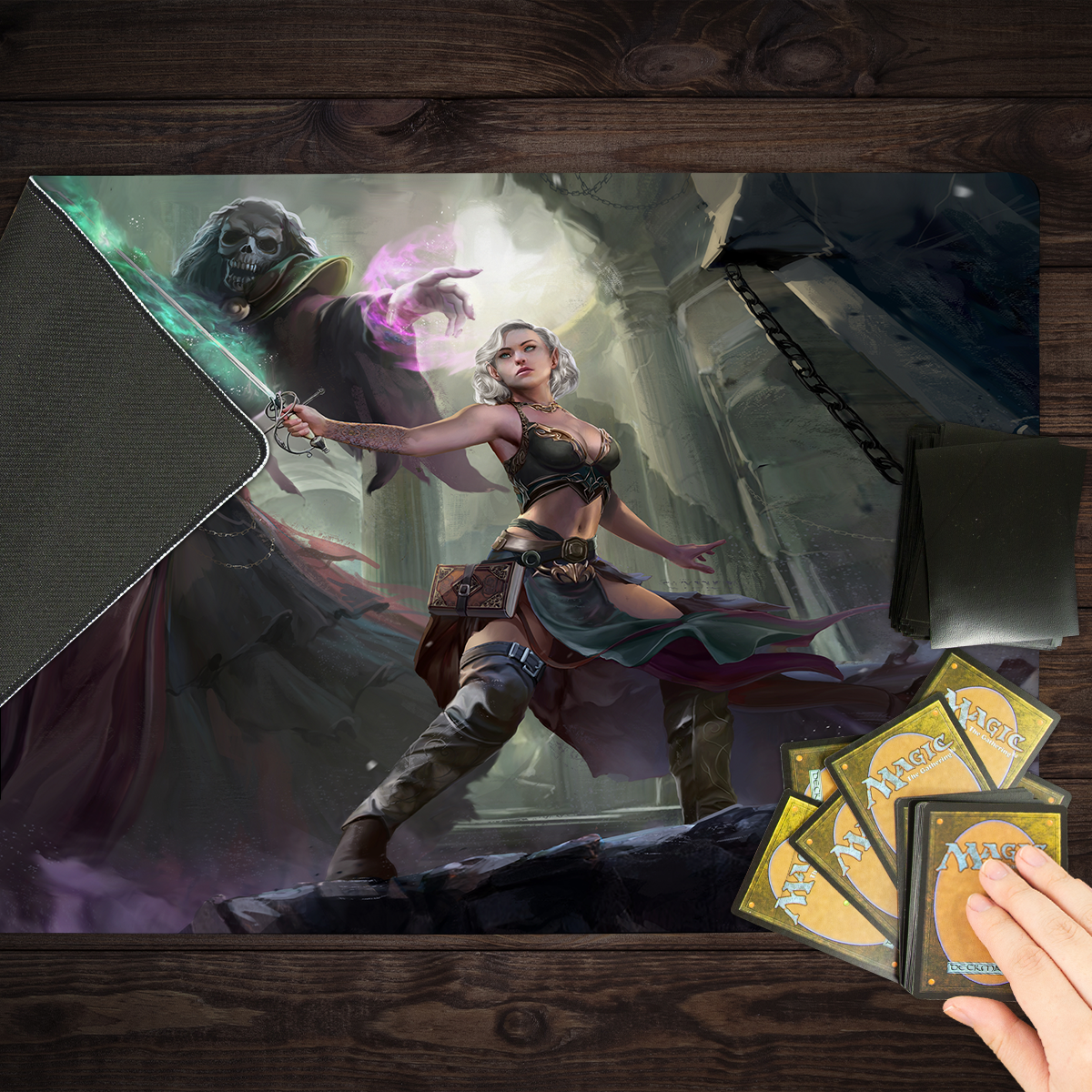 The Elf and the Ghost Playmat - Premium Playmat from Inked Gaming - Just $34.99! Shop now at Game Crave Tournament Store