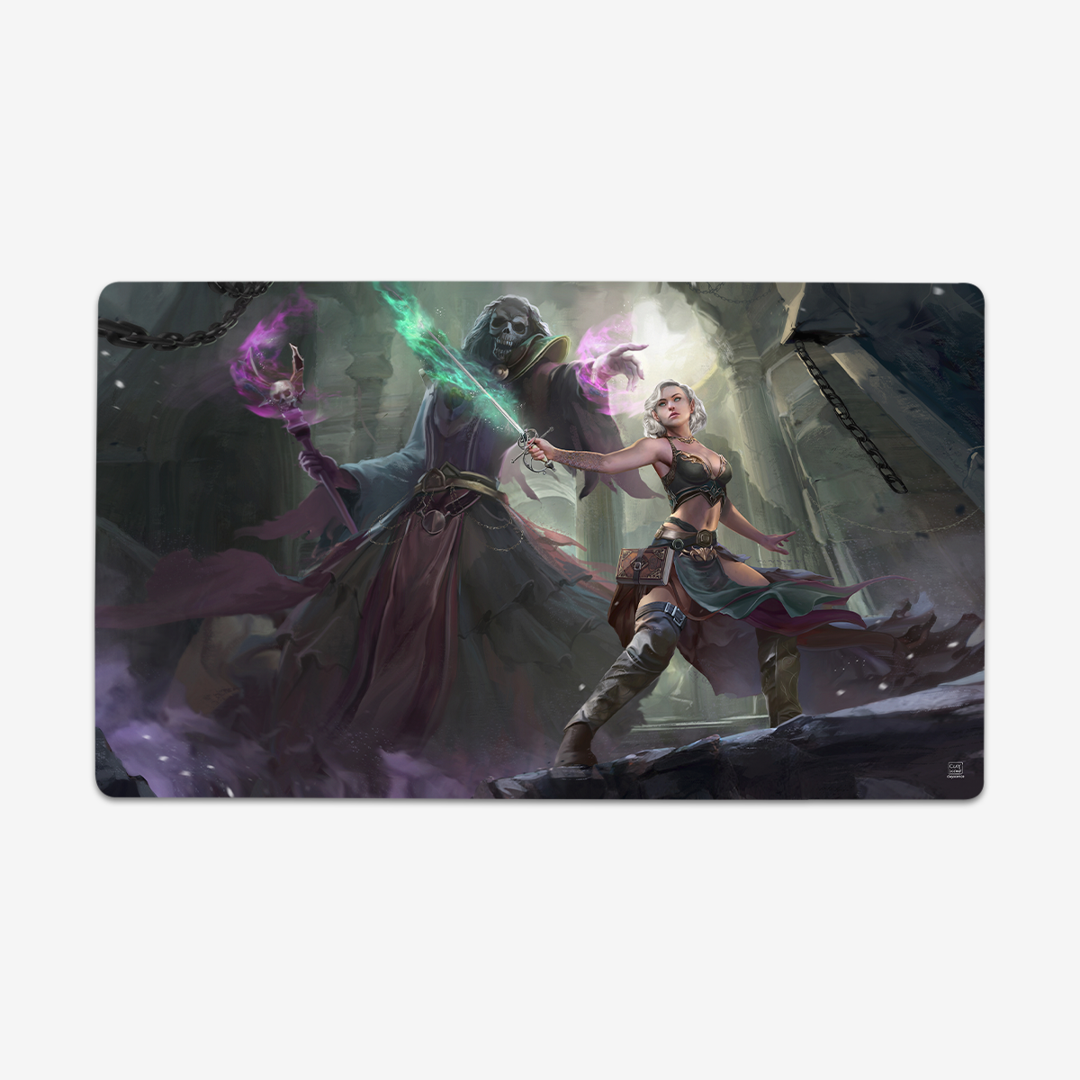The Elf and the Ghost Playmat - Premium Playmat from Inked Gaming - Just $34.99! Shop now at Game Crave Tournament Store