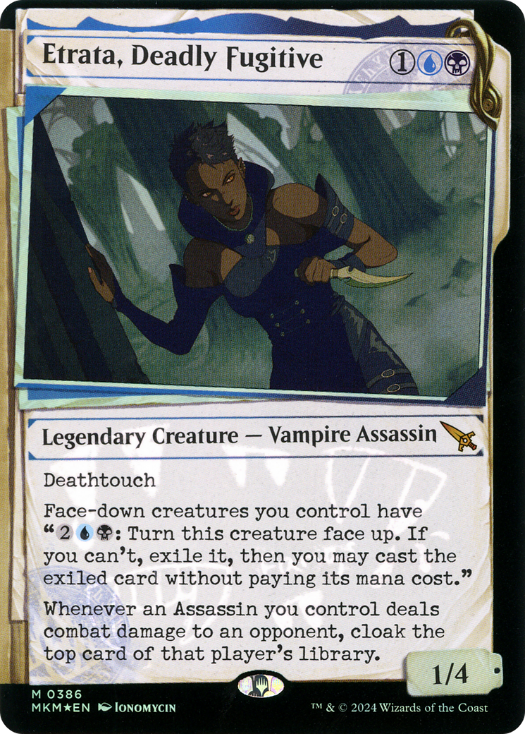 Etrata, Deadly Fugitive (MKM-386) - Murders at Karlov Manor: (Showcase) Foil - Premium MTG Single from Wizards of the Coast - Just $2.98! Shop now at Game Crave Tournament Store