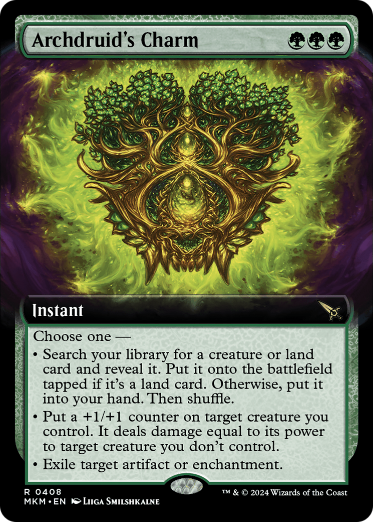 Archdruid's Charm (MKM-408) - Murders at Karlov Manor: (Extended Art) Foil - Premium MTG Single from Wizards of the Coast - Just $5.99! Shop now at Game Crave Tournament Store