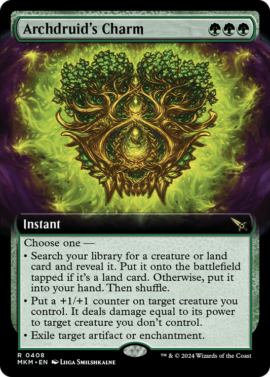 Archdruid's Charm (MKM-408) - Murders at Karlov Manor: (Extended Art) - Premium MTG Single from Wizards of the Coast - Just $2.98! Shop now at Game Crave Tournament Store