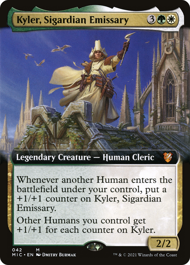 Kyler, Sigardian Emissary (MIC-042) - Midnight Hunt Commander: (Extended Art) - Premium MTG Single from Wizards of the Coast - Just $0.57! Shop now at Game Crave Tournament Store