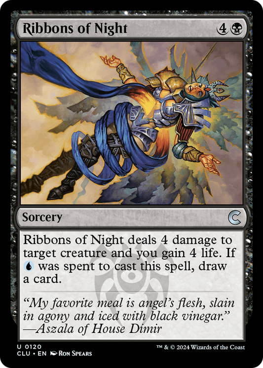 Ribbons of Night (CLU-120) - Ravnica: Clue Edition - Premium MTG Single from Wizards of the Coast - Just $0.26! Shop now at Game Crave Tournament Store