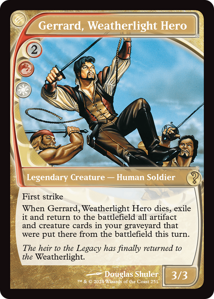 Gerrard, Weatherlight Hero (MB2-251) - Mystery Booster 2 Foil - Premium MTG Single from Wizards of the Coast - Just $35.39! Shop now at Game Crave Tournament Store