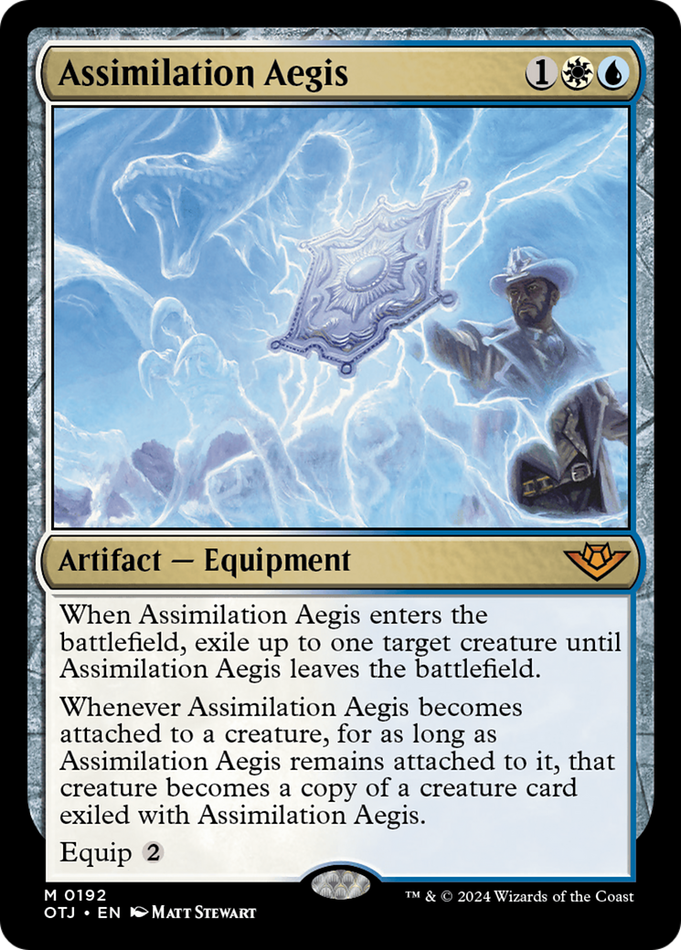 Assimilation Aegis (OTJ-192) - Outlaws of Thunder Junction - Premium MTG Single from Wizards of the Coast - Just $0.42! Shop now at Game Crave Tournament Store
