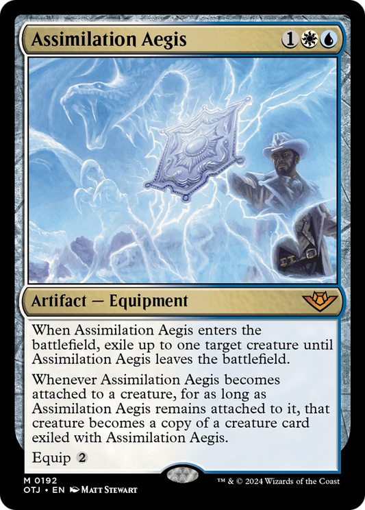 Assimilation Aegis (OTJ-192) - Outlaws of Thunder Junction - Premium MTG Single from Wizards of the Coast - Just $0.42! Shop now at Game Crave Tournament Store