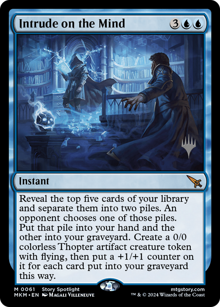 Intrude on the Mind (PMKM-61P) - Murders at Karlov Manor Promos - Premium MTG Single from Wizards of the Coast - Just $0.37! Shop now at Game Crave Tournament Store