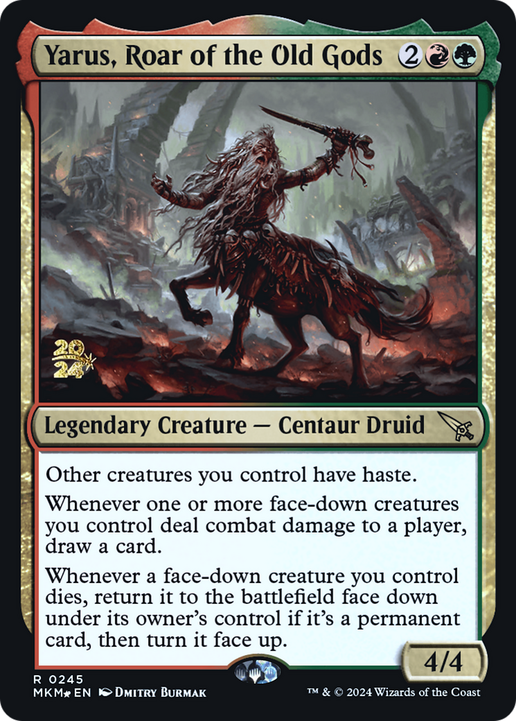Yarus, Roar of the Old Gods (PMKM-245S) - Murders at Karlov Manor Promos Foil - Premium MTG Single from Wizards of the Coast - Just $0.78! Shop now at Game Crave Tournament Store