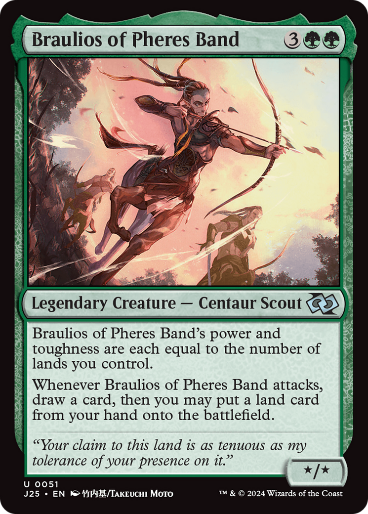 Braulios of Pheres Band (J25-051) - Foundations Jumpstart - Premium MTG Single from Wizards of the Coast - Just $0.25! Shop now at Game Crave Tournament Store