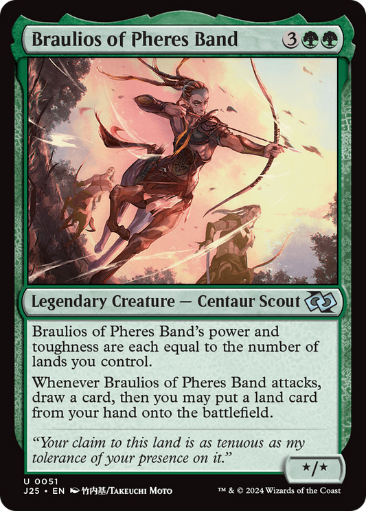 Braulios of Pheres Band (J25-051) - Foundations Jumpstart - Premium MTG Single from Wizards of the Coast - Just $0.25! Shop now at Game Crave Tournament Store