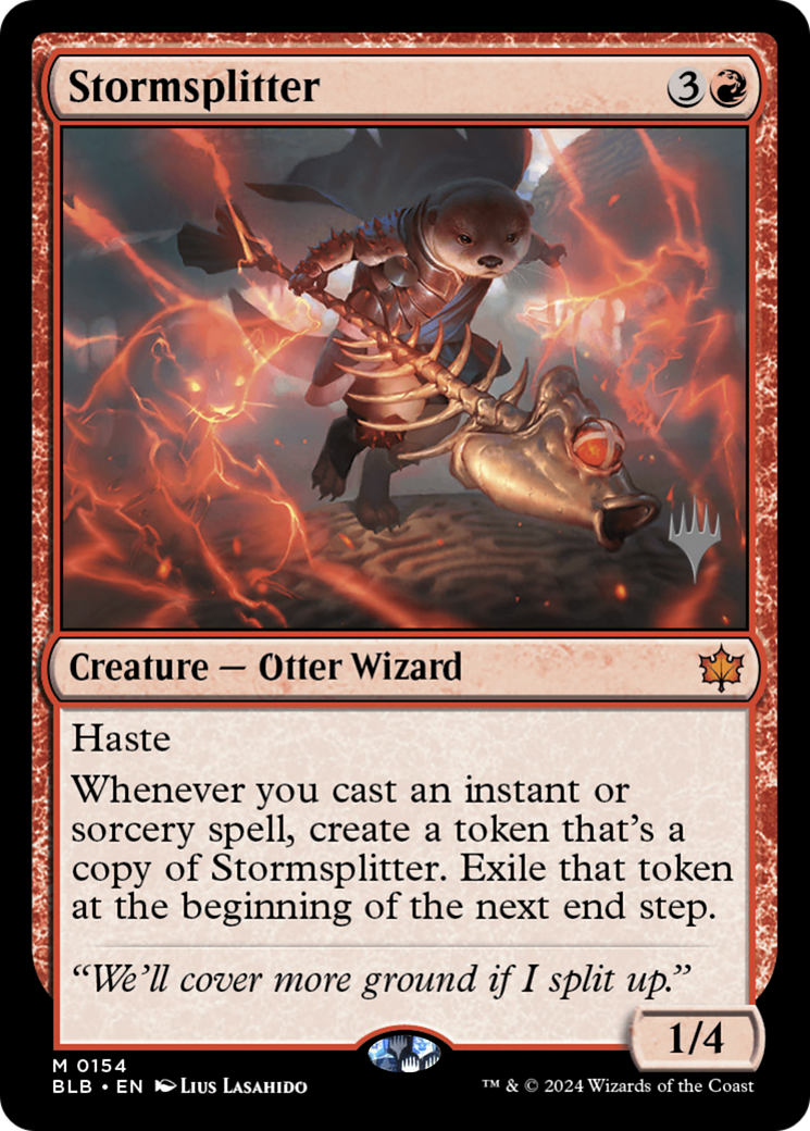Stormsplitter (PBLB-154P) - Bloomburrow Promos Foil - Premium MTG Single from Wizards of the Coast - Just $4.62! Shop now at Game Crave Tournament Store