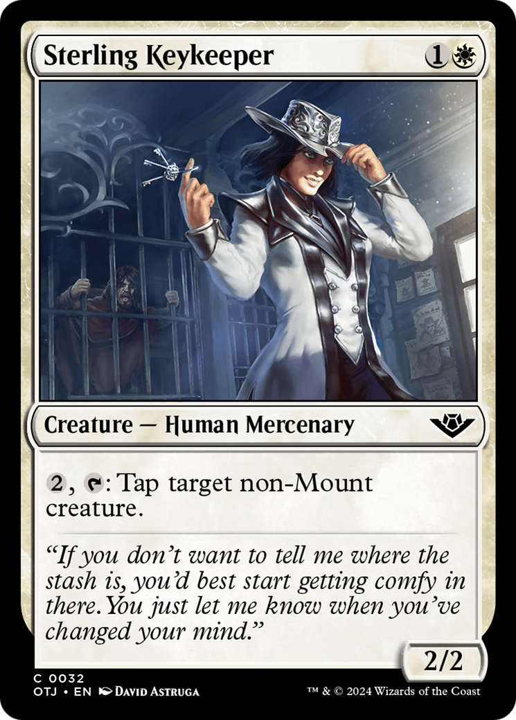 Sterling Keykeeper (OTJ-032) - Outlaws of Thunder Junction - Premium MTG Single from Wizards of the Coast - Just $0.25! Shop now at Game Crave Tournament Store