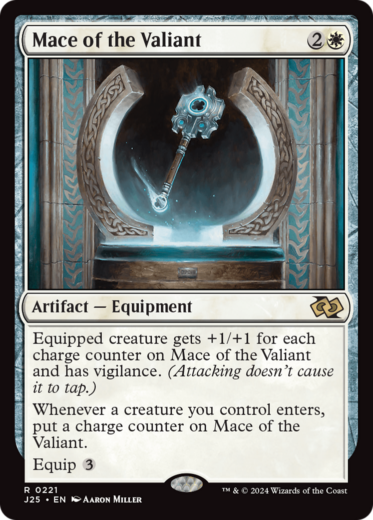 Mace of the Valiant (J25-221) - Foundations Jumpstart - Premium MTG Single from Wizards of the Coast - Just $0.25! Shop now at Game Crave Tournament Store