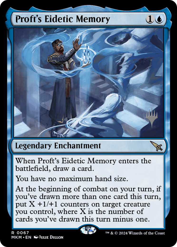 Proft's Eidetic Memory (PMKM-67P) - Murders at Karlov Manor Promos - Premium MTG Single from Wizards of the Coast - Just $2.90! Shop now at Game Crave Tournament Store