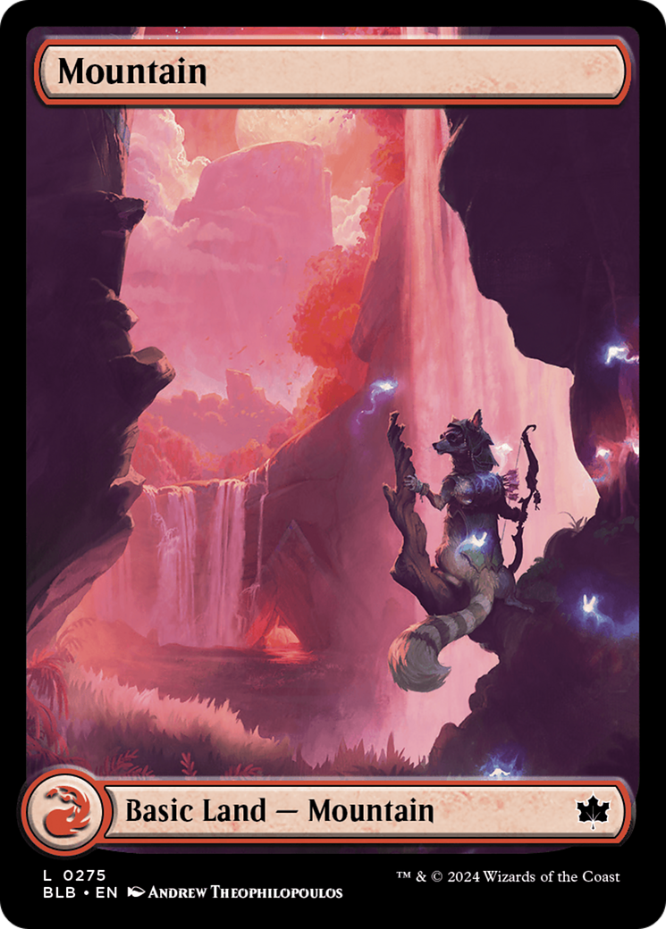 Mountain (BLB-275) - Bloomburrow Foil - Premium MTG Single from Wizards of the Coast - Just $0.26! Shop now at Game Crave Tournament Store