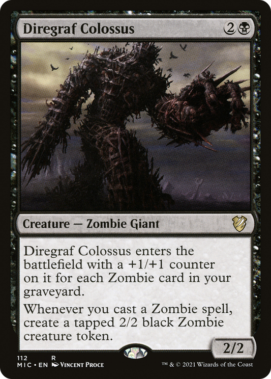 Diregraf Colossus (MIC-112) - Midnight Hunt Commander - Premium MTG Single from Wizards of the Coast - Just $3.98! Shop now at Game Crave Tournament Store