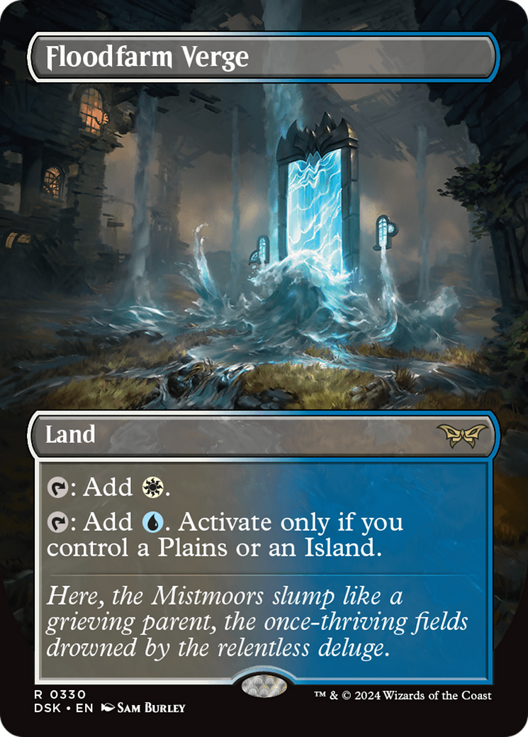 Floodfarm Verge (DSK-330) - Duskmourn: House of Horror (Borderless) - Premium MTG Single from Wizards of the Coast - Just $8.33! Shop now at Game Crave Tournament Store