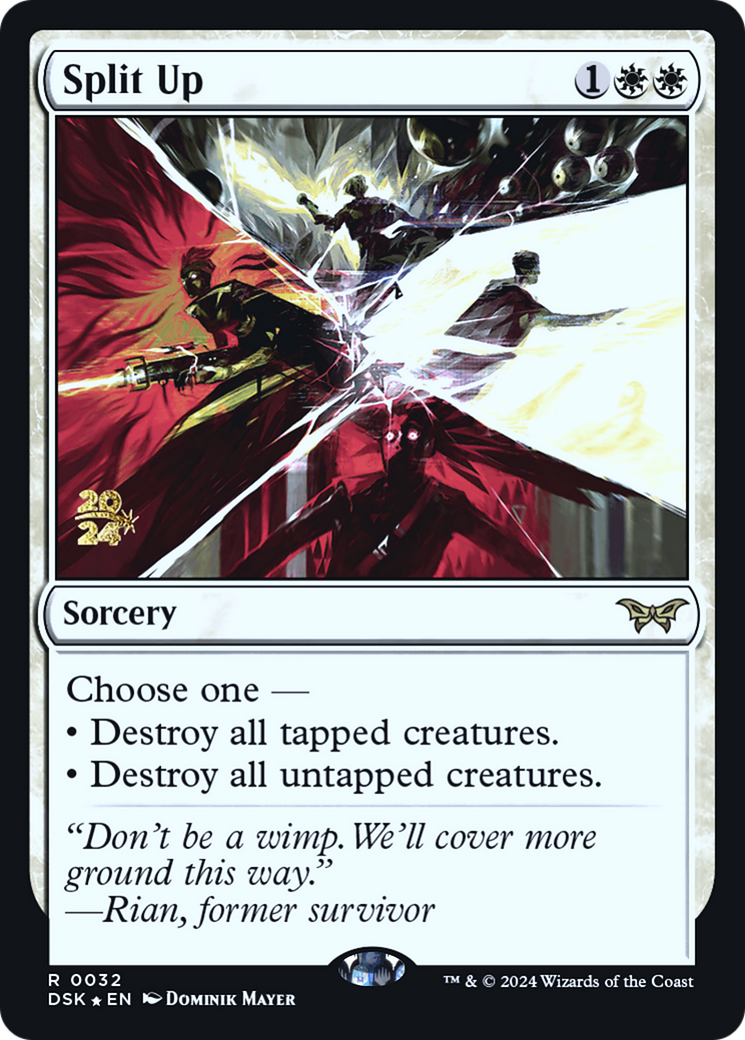 Split Up (PDSK-32S) - Duskmourn: House of Horror Promos Foil - Premium MTG Single from Wizards of the Coast - Just $4.14! Shop now at Game Crave Tournament Store