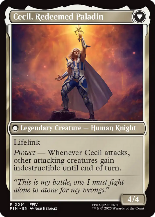 Cecil, Dark Knight // Cecil, Redeemed Paladin (FIN-091) - FINAL FANTASY - Premium MTG Single from Wizards of the Coast - Just $0.70! Shop now at Game Crave Tournament Store