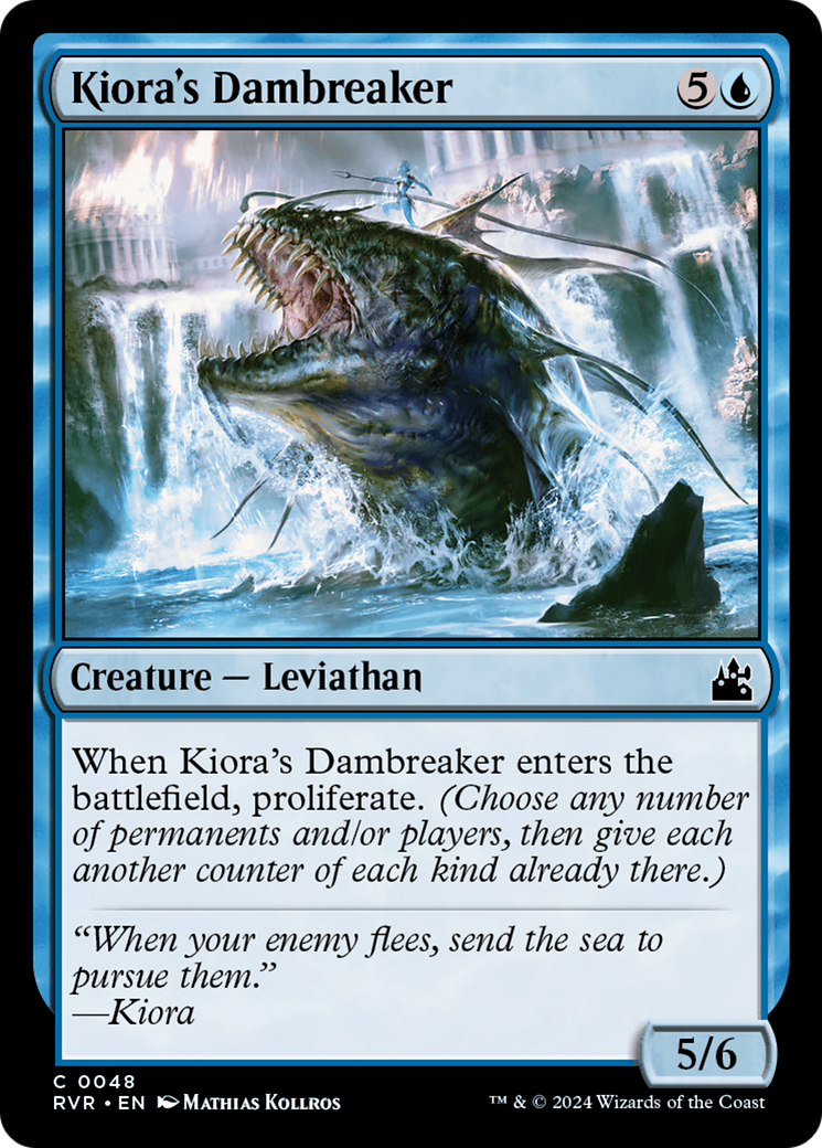 Kiora's Dambreaker (RVR-048) - Ravnica Remastered - Premium MTG Single from Wizards of the Coast - Just $0.25! Shop now at Game Crave Tournament Store