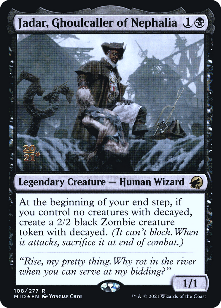 Jadar, Ghoulcaller of Nephalia (PMID-108S) - Innistrad: Midnight Hunt Promos Foil - Premium MTG Single from Wizards of the Coast - Just $5.26! Shop now at Game Crave Tournament Store