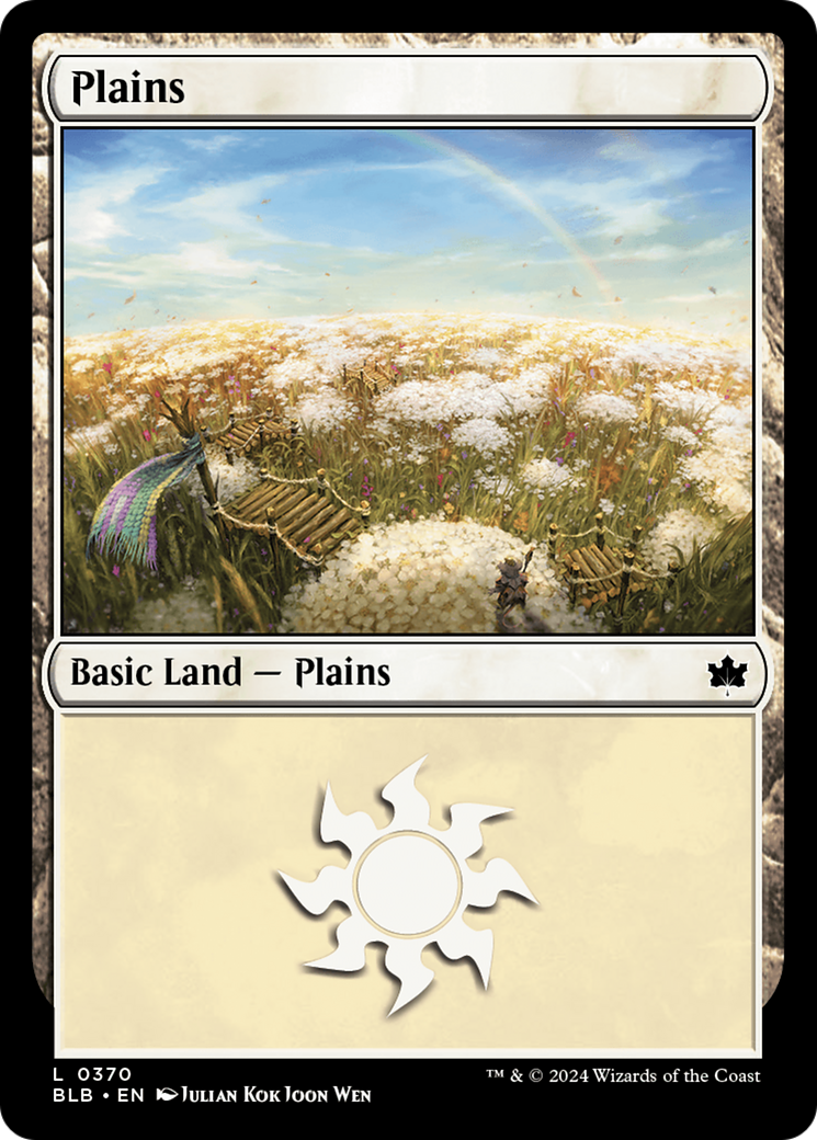Plains (BLB-370) - Bloomburrow Foil - Premium MTG Single from Wizards of the Coast - Just $0.25! Shop now at Game Crave Tournament Store