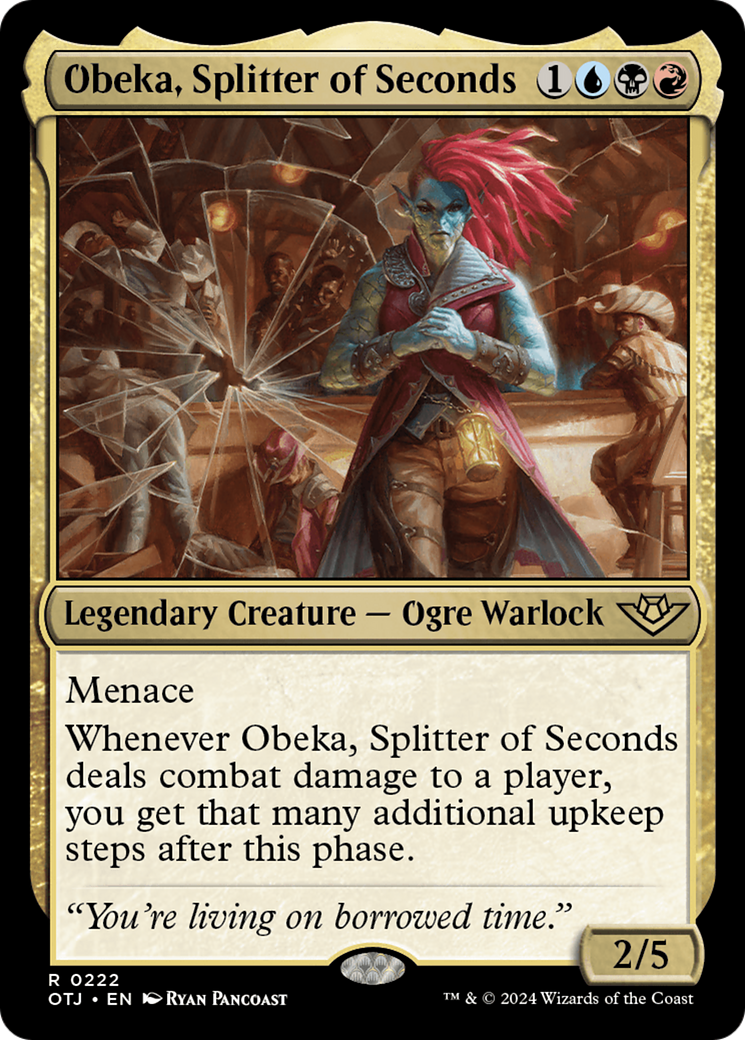 Obeka, Splitter of Seconds (OTJ-222) - Outlaws of Thunder Junction Foil - Premium MTG Single from Wizards of the Coast - Just $0.25! Shop now at Game Crave Tournament Store
