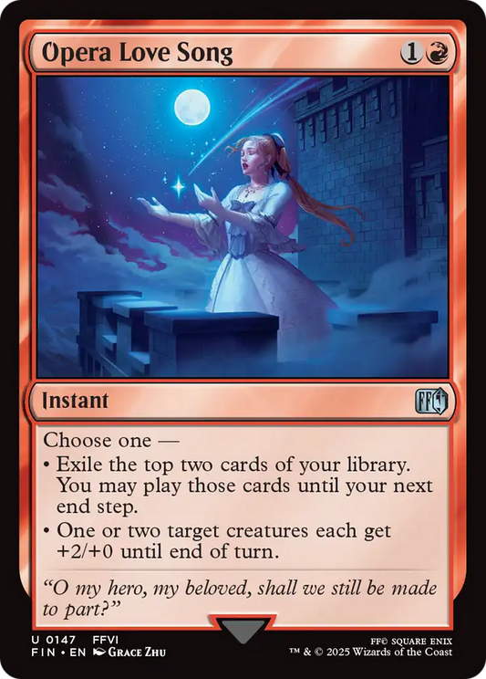 Opera Love Song (FIN-147) - FINAL FANTASY Foil - Premium MTG Single from Wizards of the Coast - Just $0.08! Shop now at Game Crave Tournament Store