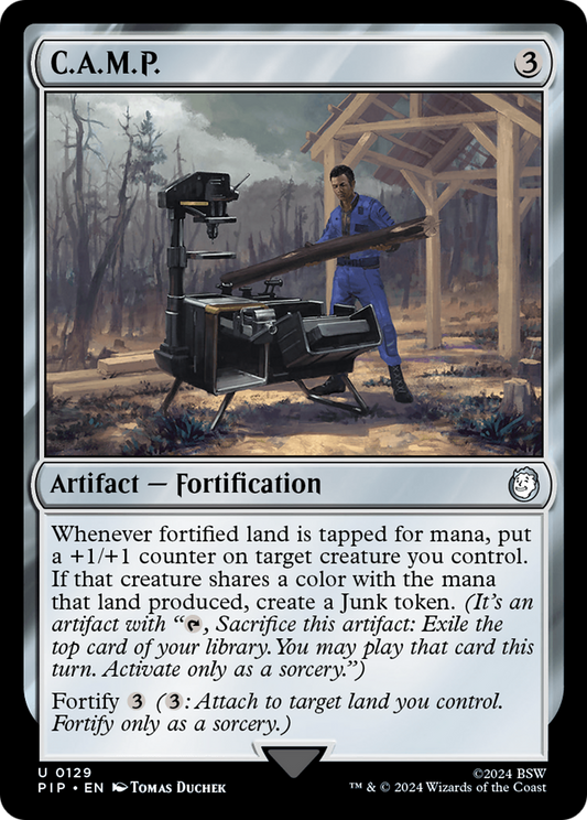 C.A.M.P. (PIP-129) - Fallout Foil - Premium MTG Single from Wizards of the Coast - Just $0.68! Shop now at Game Crave Tournament Store