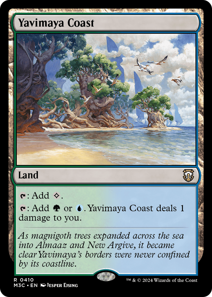 Yavimaya Coast (M3C-410) - Modern Horizons 3 Commander Foil - Premium MTG Single from Wizards of the Coast - Just $0.47! Shop now at Game Crave Tournament Store