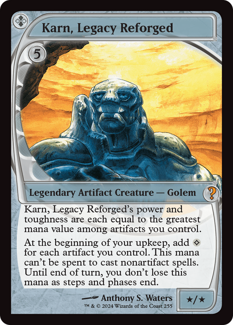 Karn, Legacy Reforged (MB2-255) - Mystery Booster 2 Foil - Premium MTG Single from Wizards of the Coast - Just $49.75! Shop now at Game Crave Tournament Store