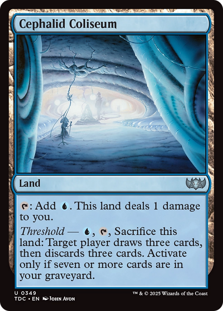 Cephalid Coliseum (TDC-349) - Tarkir: Dragonstorm Commander - Premium MTG Single from Wizards of the Coast - Just $0.08! Shop now at Game Crave Tournament Store