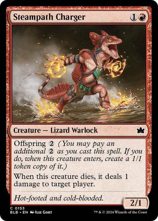 Steampath Charger (BLB-153) - Bloomburrow Foil - Premium MTG Single from Wizards of the Coast - Just $0.25! Shop now at Game Crave Tournament Store