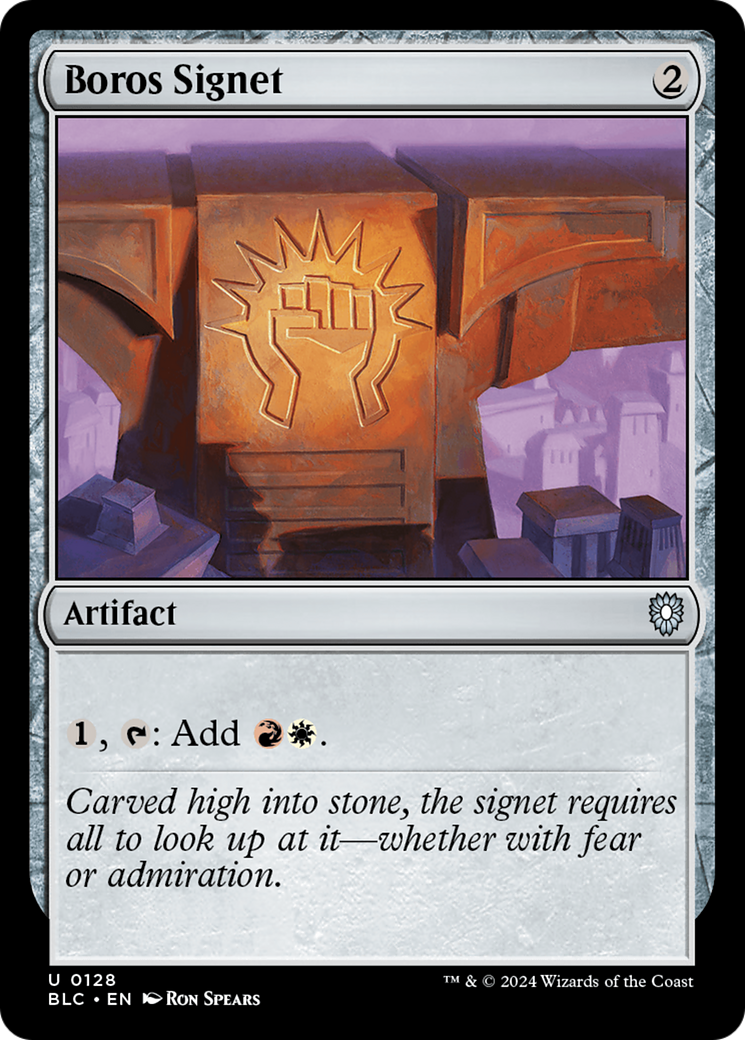 Boros Signet (BLC-128) - Bloomburrow Commander - Premium MTG Single from Wizards of the Coast - Just $0.28! Shop now at Game Crave Tournament Store