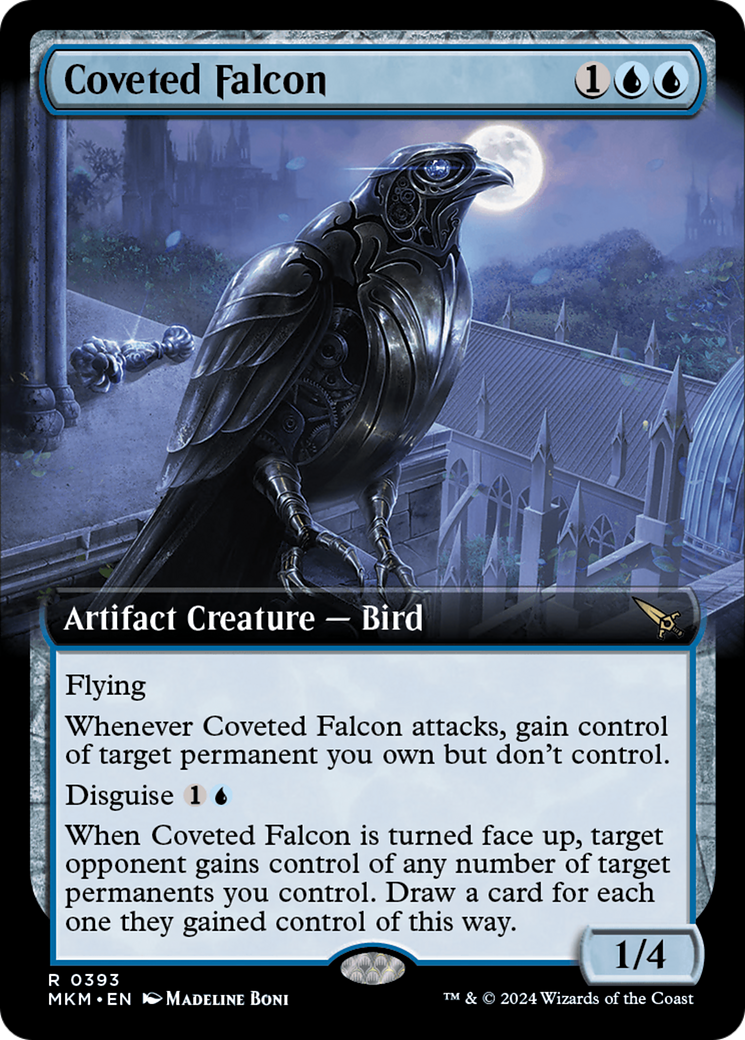 Coveted Falcon (MKM-393) - Murders at Karlov Manor: (Extended Art) - Premium MTG Single from Wizards of the Coast - Just $0.25! Shop now at Game Crave Tournament Store